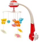 Baby Mix Carusel deasupra patutului cu proiector luminoz Baby Mix roşu