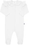 NEW BABY Salopetă de bumbac pentru bebeluşi New Baby Stripes albă, mărime 68 (4-6l)