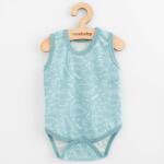 NEW BABY Body pentru bebeluși fără mâneci New Baby Classic II dino mentă băiat, mărime 80 (9-12l)