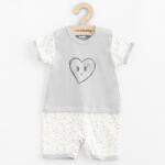 NEW BABY Salopetă de vară pentru bebeluşi New Baby Srdíčka din bumbac, mărime 56 (0-3luni)