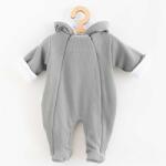 NEW BABY Salopetă pentru bebeluşi cu glugă New Baby Frosty gri, mărime 68 (4-6l)