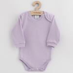 NEW BABY Body de bumbac pentru bebelusi New Baby, îmbrăcat casual, de culoare violet, mărime 62 (3-6l)