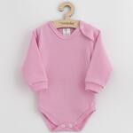 NEW BABY Body de bumbac pentru bebeluşi New Baby îmbrăcat casual în roz, mărime 80 (9-12l)