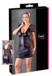 Cottelli Collection Plus Size - masnis, csipkés kombinált ruha (fekete) (27169761061) - szexaruhaz