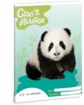 Ars Una Cuki Panda A5 27-32 lapos kockás füzet (53634306)