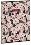 Ars Una Flowery Pink A4 40 lapos extra kapcsos kockás füzet (53123756)