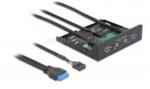Delock 3.5 USB 3.2 Gen 1 első panel 2 x USB A-típusú + HD-Audio (DL64150) (DL64150)