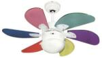 EUROLAMP Ventilator de tavan 1xE27/70W/230V d. 90 cm colorat + telecomandă (EU0147)