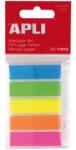 APLI Etichetă de marcare, plastic, 5x25 coli, 12x45 mm, APLI, 5 culori 11912 (11912)