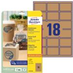 AVERY Etichetă AVERY L7110-25 62x42mm etichetă de produs ecologică kraft maro 450 etichete/cutie 25 foi/cutie (L7110-25)