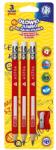 Astra Creion de grafit ASTRA radieră triunghiulară HB 3 buc/blister 206119005 (206119005)