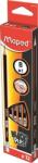 Maped Creion de grafit cu gumă de șters, B, triunghiular, MAPED "BlackPeps" 851724FC/851724 (851724FC/851724)