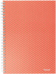 Esselte Colour "Caiet spiralat Breeze, A5, în carouri, coral (628468)