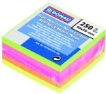 DONAU Bloc de notițe autocolante DONAU 50x50 mm 250 coli culori neon mixte U7575001PL-99 (U7575001PL-99)