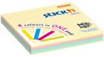 STICK N Blocul autocolant, 76x76 mm, 100 de foi, culori pastelate STICK N "Magic Pad" 21574 (21574)