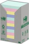 3M POSTIT Carnețel autocolant, 38x51 mm, 24x100 coli, ecologic, 3M POSTIT "Nature", culori pastelate mixte 7100259447 (7100259447)