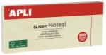 APLI Bloc de notițe autocolante, 40x50 mm, 3x100 de foi, APLI "Classic", galben 10977 (10977)