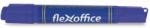 FlexOffice Marker cu alcool, 0, 8/6, 0 mm, conic/tăiat, cu două capete, FLEXOFFICE "PM04", albastru FO-PM04BLUE (FO-PM04BLUE)