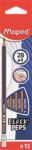 Maped Creion de grafit cu radieră, 2B, triunghiular, MAPED "BlackPeps Navy" 851822 (851822)