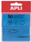 APLI Bloc adeziv, transparent, rezistent la apă, 75x75 mm, 50 de coli, APLI, albastru 19571 (19571)