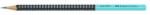 Faber-Castell Creion de grafit, HB, triunghiular, FABER-CASTELL "Grip 2001", negru, turcoaz 517012 (FC517012)