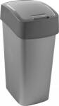 Keter Coș basculant, plastic, 45 l, CURVER, gri/gri 186181 (186181) Cos de gunoi