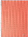 Esselte Colour "Caiet spiralat Breeze, A4, în carouri, coral (628478)