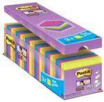 3M POSTIT Pachet de blocnotes autocolante, 76x76 mm, 24x90 coli, 3M POSTIT "Super Sticky", mixt 7100234515 (7100234515)
