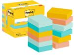 3M POSTIT Bloc adeziv, 38x51 mm, 12x100 coli, 3 M POSTIT "Beachside", culori mixte (7100290157)