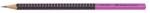 Faber-Castell Creion grafit, HB, triunghiular, FABER-CASTELL "Grip 2001", negru, roz 517011 (517011)