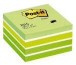 POST-IT Bloc de notițe autocolante, 76x76 mm, 450 coli, 3M POSTIT, verde acuarelă 7100200375 (7100200375)