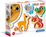 Clementoni Puzzle bebe Clementoni 4 în 1 - Animalele din padure (20814) Puzzle