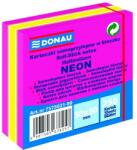 DONAU Bloc de notițe autocolante DONAU 50x50 mm 250 coli culori neon mixte roz U7575021-99 (U7575021-99)