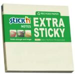 STICK N Bloc de notițe autocolante STICKN extra puternic 76x76mm reciclat galben pastel 90 de foi 21600 (21600)