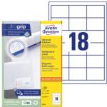 AVERY Etichetă AVERY 3671 64x45 mm albă universală 1800 etichete/cutie 100 foi/cutie (3671)