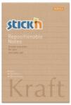STICK N Bloc autocolant, căptușit, 150x101 mm, 100 de foi, STICK N "Kraft Notes" 21641 (21641)