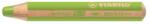 STABILO Creioane colorate, rotunde, groase, STABILO "Woody 3 in 1", verde deschis 880/570 (880/570)