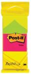 POST-IT Bilet autocolant 3M Post-it LP6812 38x51mm neon 3x100 foi 12817 (12817)