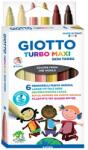 GIOTTO Set de 6 stilouri cu peniță GIOTTO Turbo culori maxi în tonuri de piele 527000 (527000)