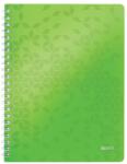 Leitz Caiet cu spirală Leitz WOW, A4, cu linii, verde (46370054)
