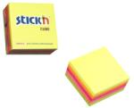 STICK N Bloc de notițe autocolante STICKN 76x76mm neon mix 400 foi 21012 (21012)