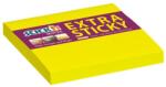 STICK N Bloc de notițe autocolante, 76x76 mm, 90 de coli, STICK N "Extra Sticky", galben neon 21670 (21670)