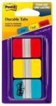 3M Etichetă de marcare, plastic, întărită, 3x22 coli, 25x38 mm, 3M POSTIT, mixt 7000146810 (7000146810)