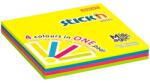 STICK N Bloc de notițe autocolante STICKN 76x76mm neon magic pad 100 de foi (21571)