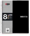 Miquelrius A5 8x25 coli caiet cu spirală negru cu linii A15246221 (A15246221)