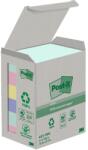 POST-IT 38x51mm reciclate 100 de coli 6buc 6pcs mixtă caiet de notițe 7100259445 (7100259445)