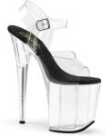 Pleaser USA Pleaser Flamingo-808 Clr-Blk/Clr 36