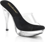 Pleaser USA Pleaser Cocktail-501 Clr-Blk/Clr 39