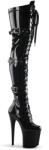 Pleaser USA Pleaser Flamingo-3028 Blk Str Pat/Blk 44
