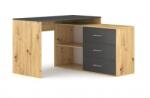 WIPMEB Kurt Sarok íróasztal 3s Tölgy Artisan/antracit - sprintbutor